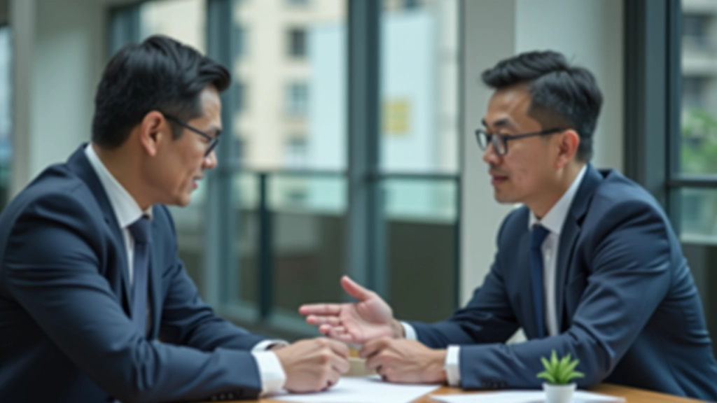 Professional discussing retirement planning with client