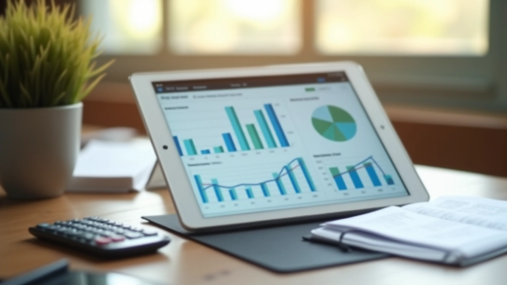 Detailed chart showing MPF fund performance and contribution breakdown on a tablet screen