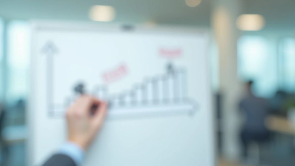 Retirement planning timeline showing savings milestones from age 25 to 65 on a whiteboard